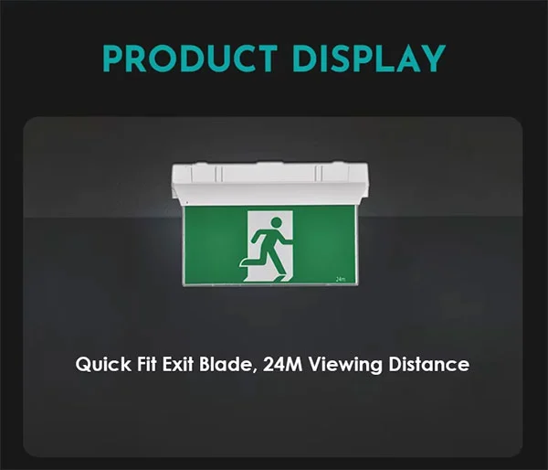 Surface Mounted 24m Quick Fit Exit Blade Surface Mounted 24m Quick Fit Exit Blade